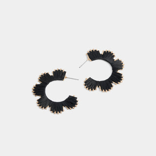 Whispers Floral Hoop - Black