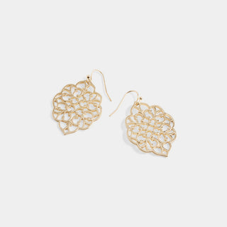 Whispers Serendipity Dangle Earrings - Gold