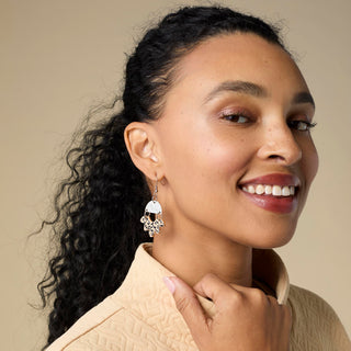 Whispers Fashionista Dangle Earrings - Mixed Metal
