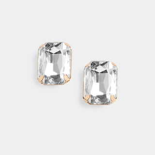 Whispers Jewel Stud Earrings - Gold