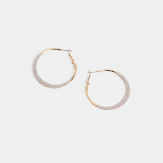 Whispers Sparkle Hoop Earrings - Gold/Silver