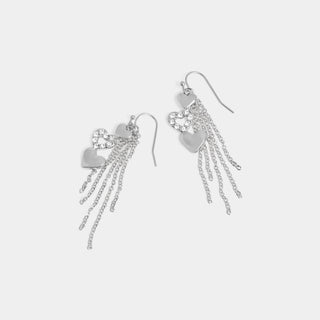 Whispers Amore Chain Dangle Earrings - Silver