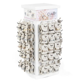 Ciao! Ring Stacks Spinner Display - White