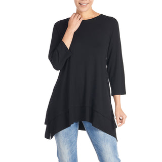 Double Layer Tunic - Black