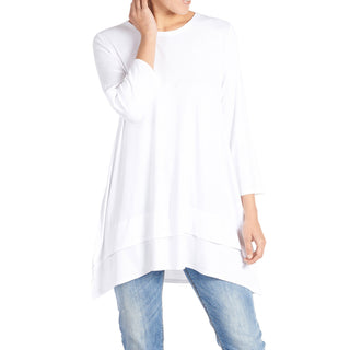 Double Layer Tunic - White