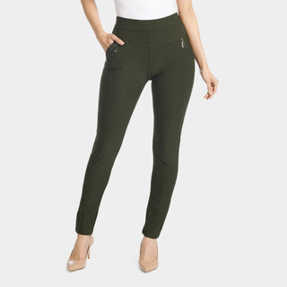 Jasmine Zip Pocket Leggings - Olive