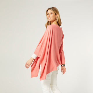 The Lightweight Poncho - Light Coral
