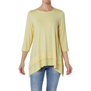 Double Layer Tunic - Pale Yellow