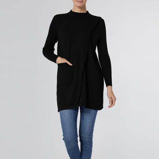 Ruby Long Tunic Sweater - Black