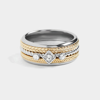 Kaia Ring Stack - Silver/Gold