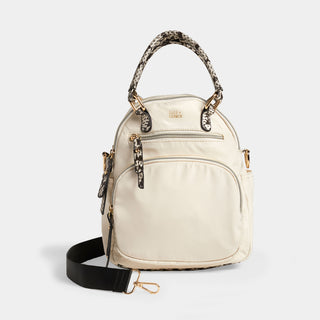 Ava Mini Travel Backpack - Tan/Animal