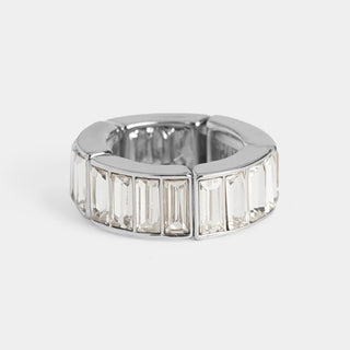 Mirabella Stretch Ring - Silver/Clear