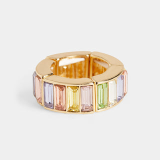 Mirabella Stretch Ring - Gold/Pastel