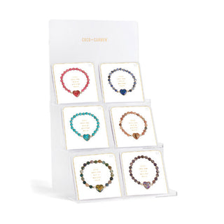 Grateful Heart Stretch Bracelet - Pack/Display