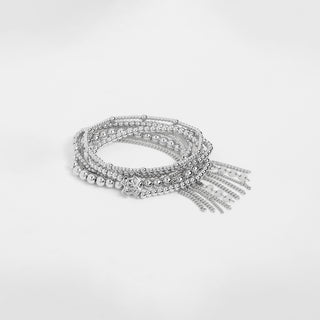 Adriel Bracelet Stack - Silver