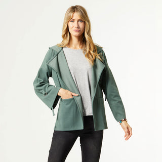 Myra Soft Hooded Cardigan - Sea Green