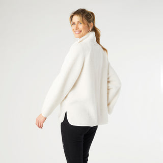 Blakely Sherpa Jacket with Pockets - Winter White