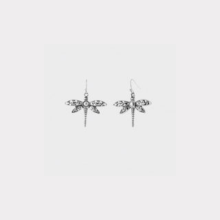 Antique Silver Dragonfly Dangle - Antique Silver