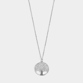 Silver Family Tree Necklace - Silver