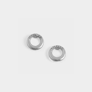 Matte Stud Earrings - Silver