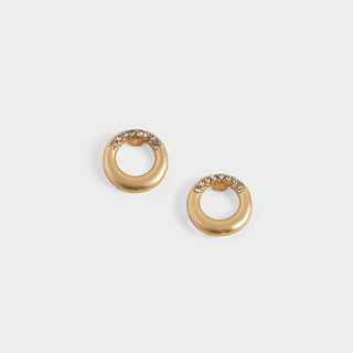 Matte Stud Earrings - Gold