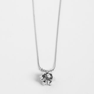 Bow Necklace - Silver