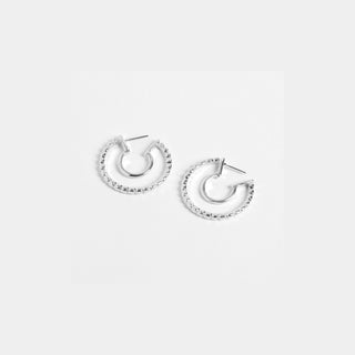 Silver Cool Hoop Earrings - Silver