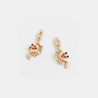 Crabby Claw Earrings - Gold