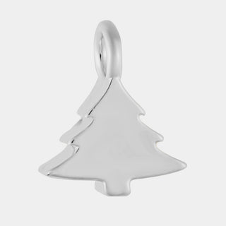 Christmas Tree Charm - Silver